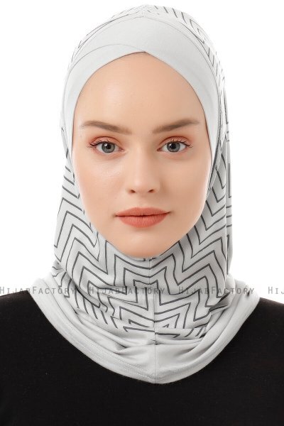 Silva Cross - Ljusgrå One-Piece Al Amira Hijab