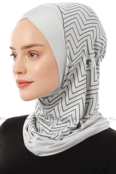 Silva Cross - Ljusgrå One-Piece Al Amira Hijab