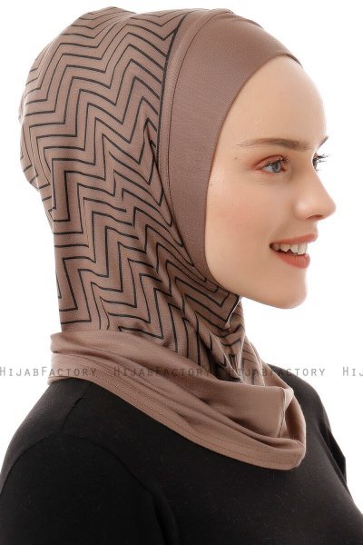 Silva Plain - Mörk Taupe One-Piece Al Amira Hijab