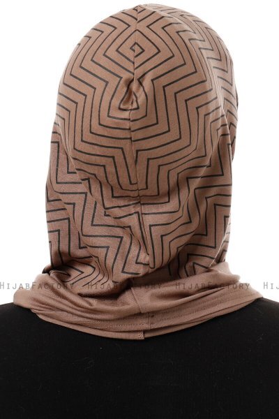 Silva Plain - Mörk Taupe One-Piece Al Amira Hijab