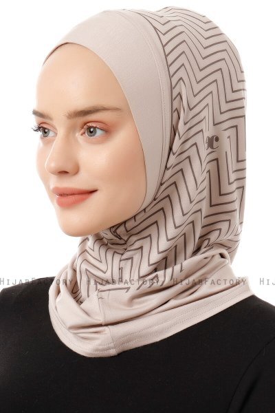 Silva Plain - Ljus Taupe One-Piece Al Amira Hijab