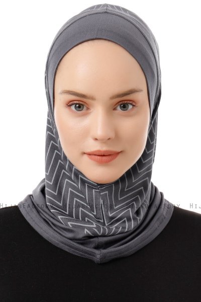 Silva Plain - Mörkgrå One-Piece Al Amira Hijab