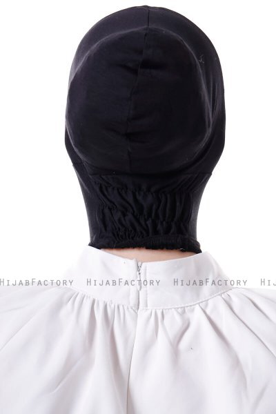 Elnara - Svart Cross Hijab Underslöja