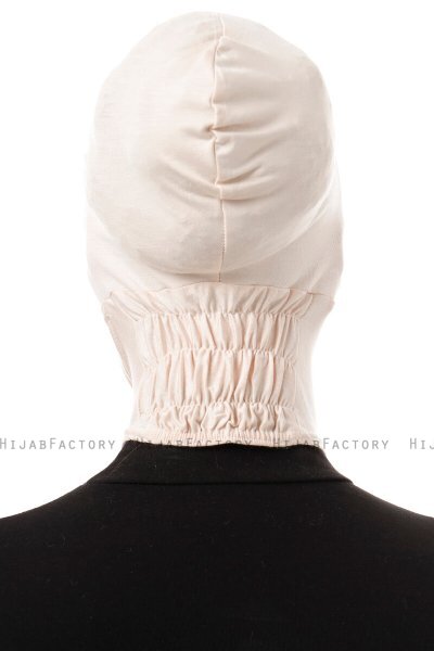 Elnara - Beige Cross Hijab Underslöja