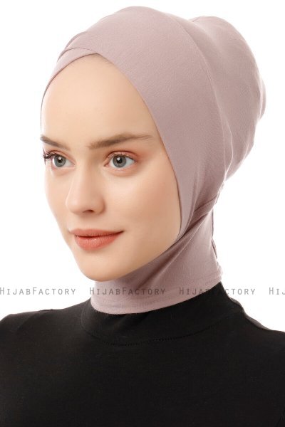 Elnara - Stengrå Cross Hijab Underslöja