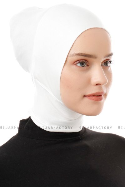 Elnara - Creme Plain Hijab Underslöja
