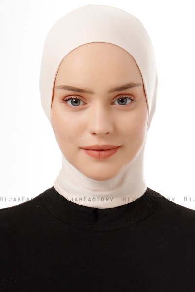 Elnara - Beige Plain Hijab Underslöja