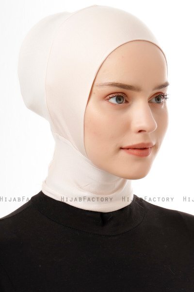 Elnara - Beige Plain Hijab Underslöja