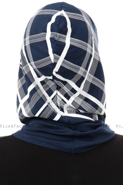 Ekose Plain - Marinblå One-Piece Al Amira Hijab