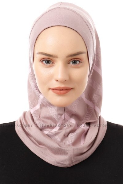 Ekose Plain - Stengrå One-Piece Al Amira Hijab