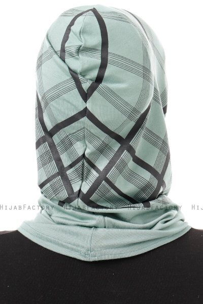 Ekose Plain - Grön One-Piece Al Amira Hijab