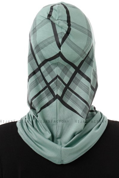 Ekose Cross - Grön One-Piece Al Amira Hijab