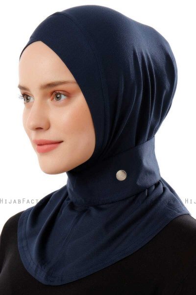 Ceren - Marinblå Praktisk Viskos Hijab