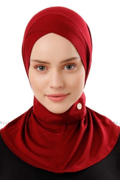 Ceren - Bordeaux Praktisk Viskos Hijab