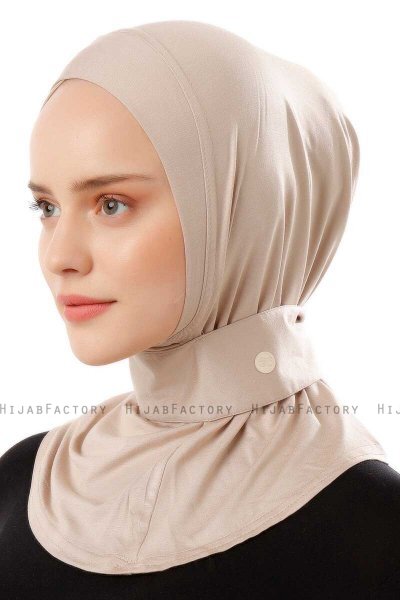 Ceren - Ljus Taupe Praktisk Viskos Hijab