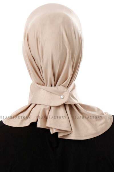 Ceren - Ljus Taupe Praktisk Viskos Hijab