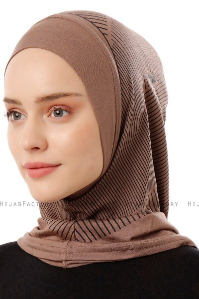 Wind Plain - Mörk Taupe One-Piece Al Amira Hijab