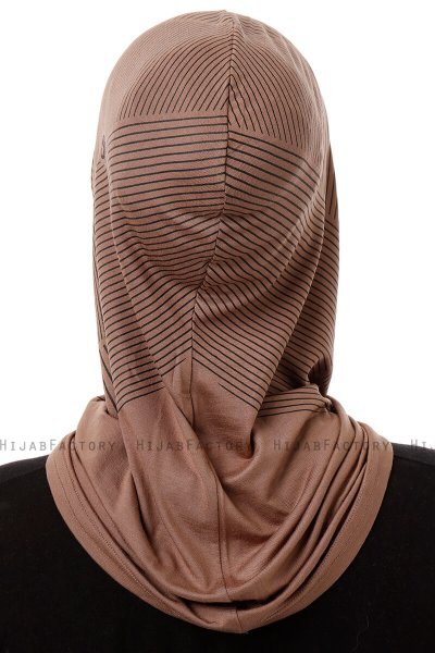 Wind Plain - Mörk Taupe One-Piece Al Amira Hijab
