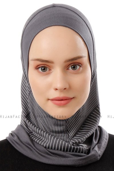 Wind Plain - Mörkgrå One-Piece Al Amira Hijab