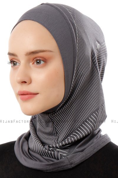 Wind Plain - Mörkgrå One-Piece Al Amira Hijab