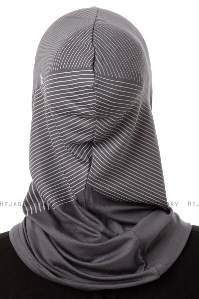 Wind Plain - Mörkgrå One-Piece Al Amira Hijab
