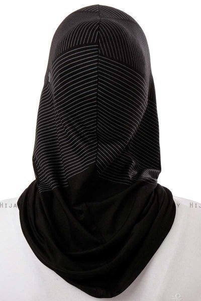 Wind Cross - Svart & Vit One-Piece Al Amira Hijab