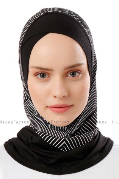 Wind Cross - Svart & Ljusgrå One-Piece Al Amira Hijab