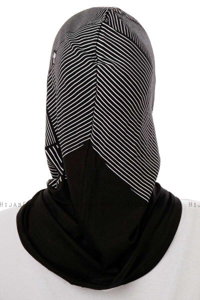 Wind Cross - Svart & Ljusgrå One-Piece Al Amira Hijab