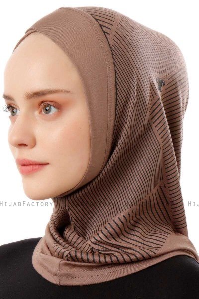 Wind Cross - Mörk Taupe One-Piece Al Amira Hijab