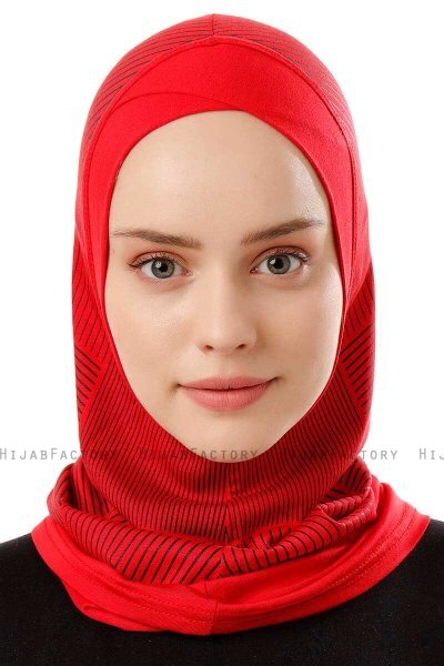 Wind Cross - Röd One-Piece Al Amira Hijab