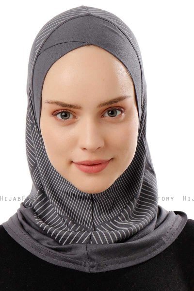 Wind Cross - Mörkgrå One-Piece Al Amira Hijab