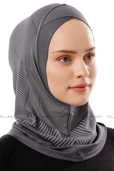 Wind Cross - Mörkgrå One-Piece Al Amira Hijab