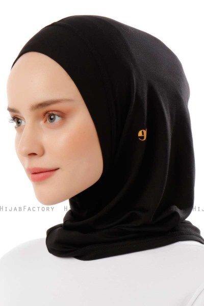 Logo Plain - Svart & Gold One-Piece Al Amira Hijab