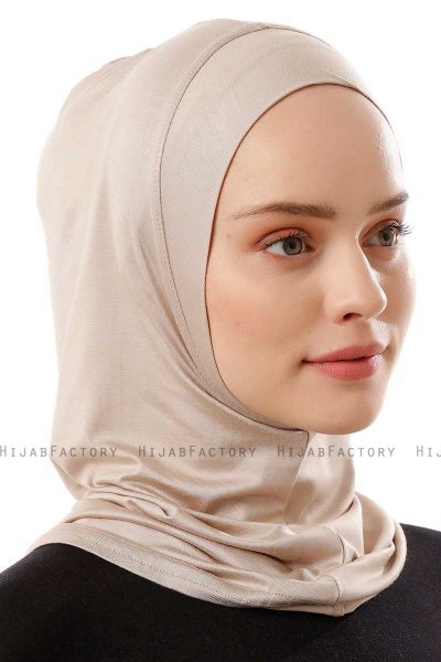 Logo Plain - Ljus Taupe One-Piece Al Amira Hijab