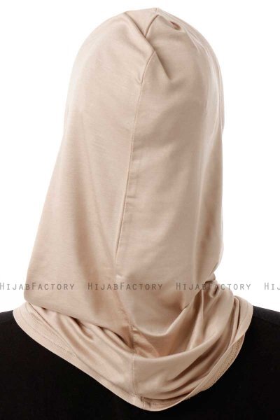 Logo Plain - Ljus Taupe One-Piece Al Amira Hijab