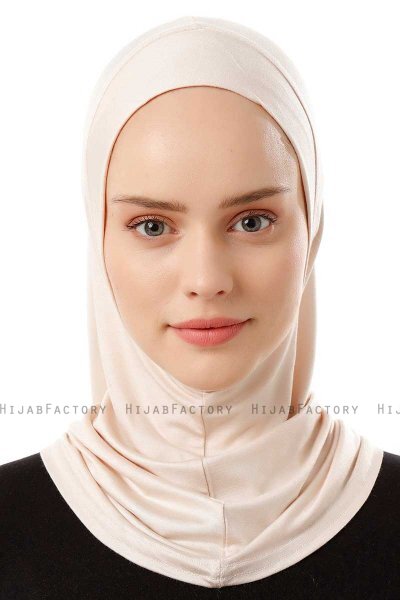 Logo Plain - Beige One-Piece Al Amira Hijab