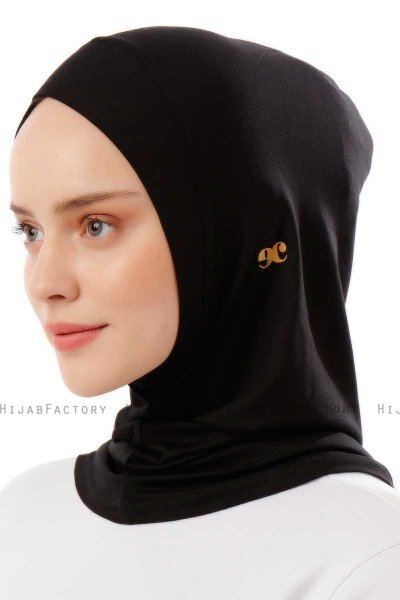 Logo Cross - Svart & Gold One-Piece Al Amira Hijab