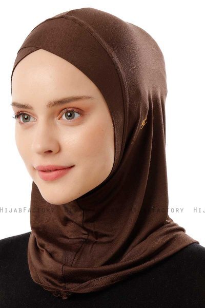 Logo Cross - Brun One-Piece Al Amira Hijab