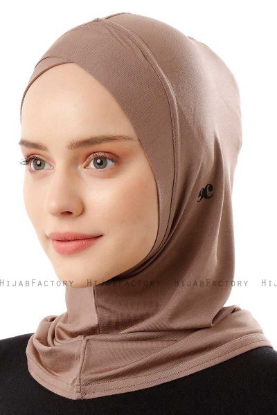 Logo Cross - Mörk Taupe One-Piece Al Amira Hijab
