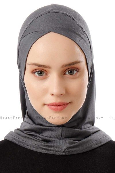 Logo Cross - Mörkgrå One-Piece Al Amira Hijab