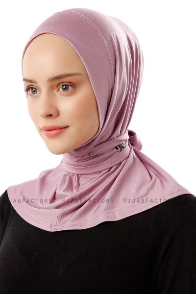 Sportif Plain - Lila Praktisk Viskos Hijab