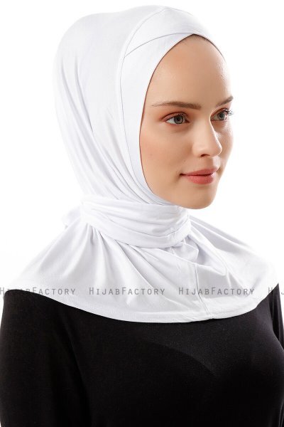 Sportif Cross - Vit Praktisk Viskos Hijab