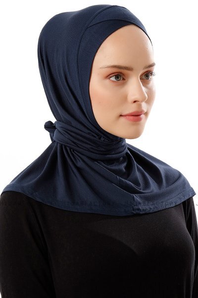 Sportif Cross - Marinblå Praktisk Viskos Hijab