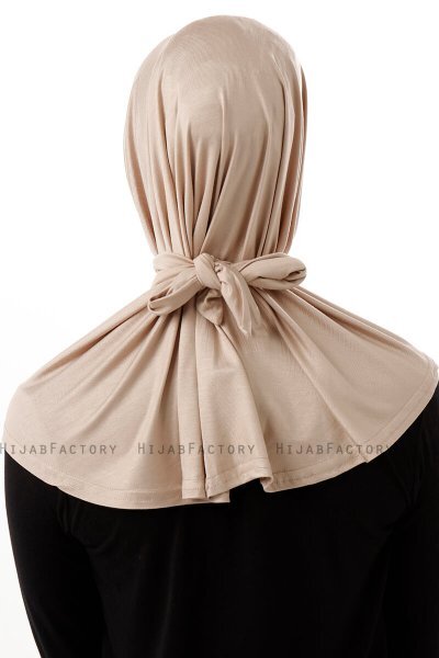Sportif Cross - Ljus Taupe Praktisk Viskos Hijab