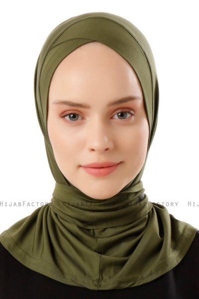 Sportif Cross- Khaki Praktisk Viskos Hijab