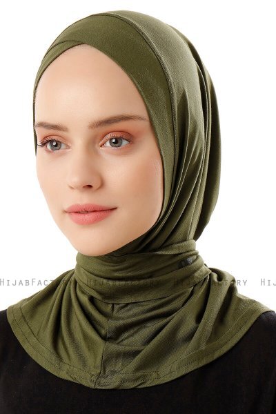 Sportif Cross- Khaki Praktisk Viskos Hijab