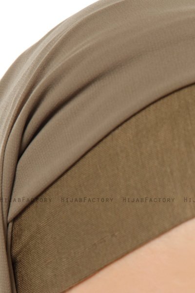 Alara Plain - Olivgrön One Piece Chiffon Hijab