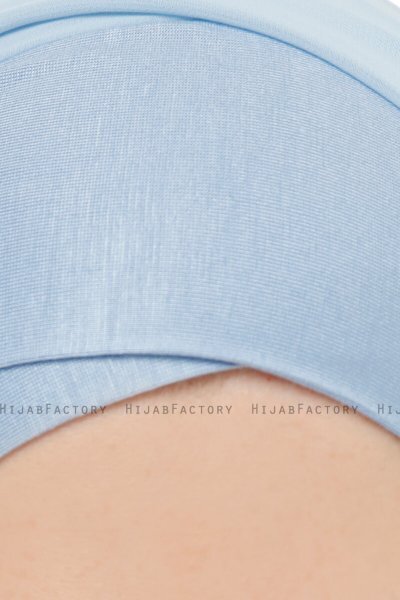 Alara Cross - Ljusblå One Piece Chiffon Hijab