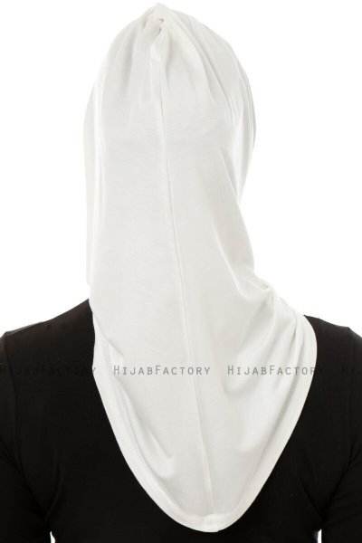 Isra Plain - Creme One-Piece Viskos Hijab