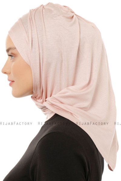 Isra Plain - Gammelrosa One-Piece Viskos Hijab